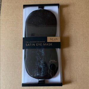 Black Satin Eye Mask by Kitsch